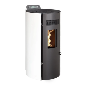 Poêle à Granulés Etanche EMAFLAM CALI 8,2Kw Blanc
